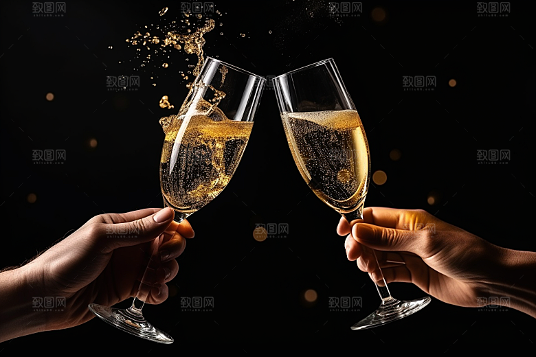 美酒品酒精致摄影图