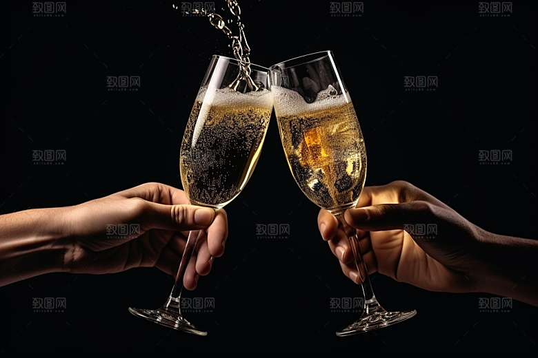 美酒品酒酒具摄影图