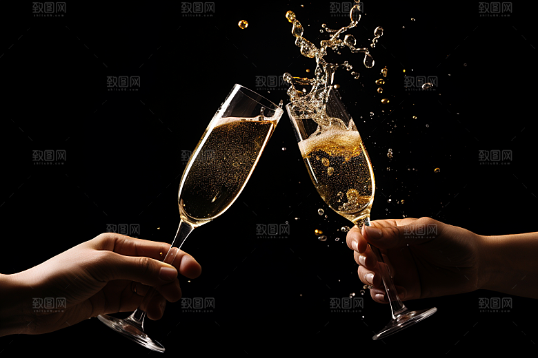 美酒高清酒杯摄影图