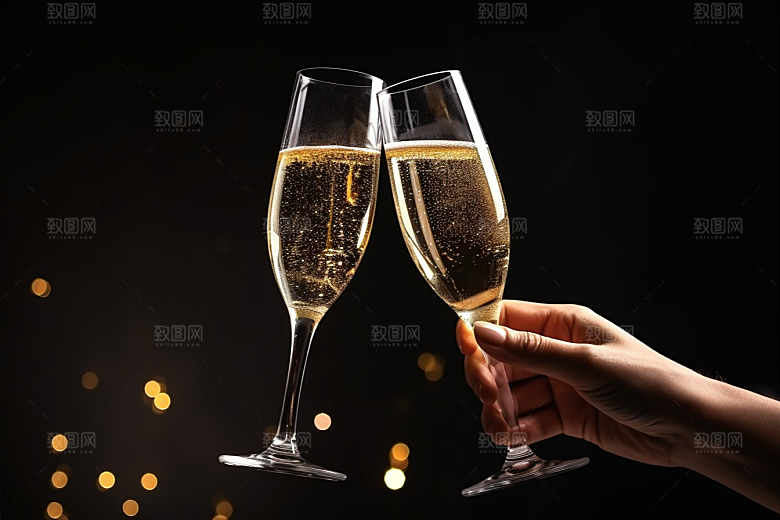 美酒畅饮品酒摄影图