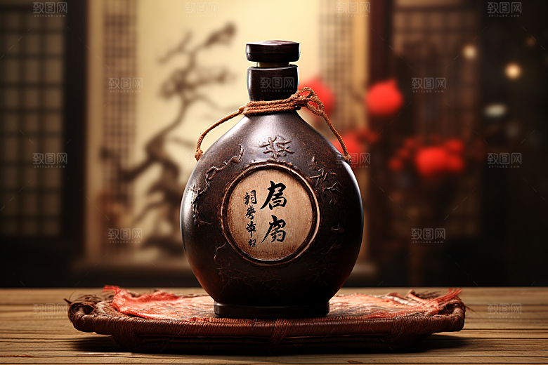 美酒饮品酒器摄影图