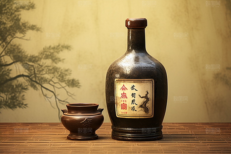 美酒饮品畅饮摄影图