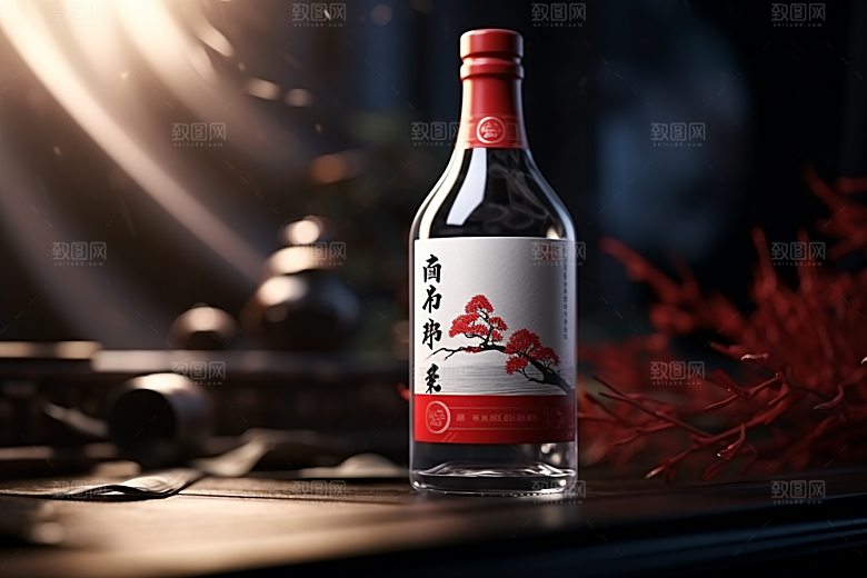 美酒精致畅饮摄影图