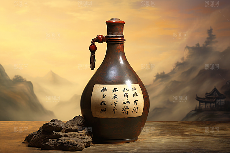 美酒高清酒瓶摄影图