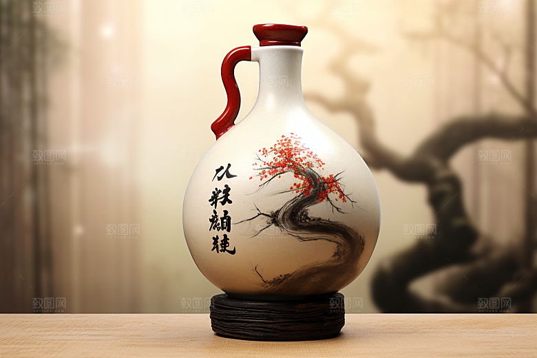 美酒饮品品酒摄影图