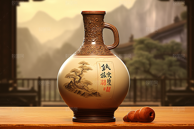 美酒饮品酒具摄影图