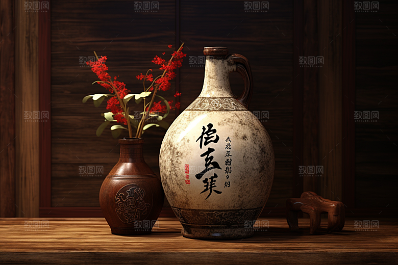 美酒高清畅饮摄影图