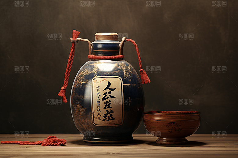 美酒品酒精致摄影图