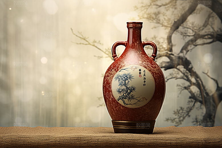 美酒酒器高清摄影图