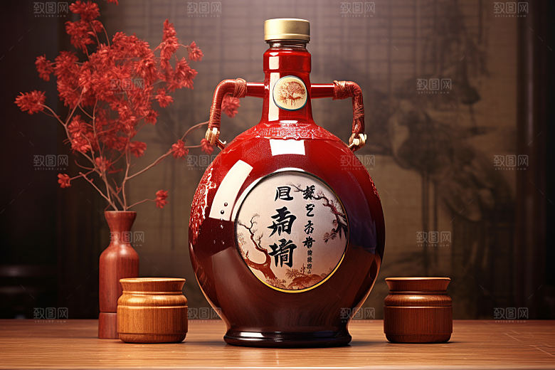 美酒饮品精致摄影图