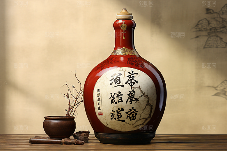 美酒高清酒瓶摄影图