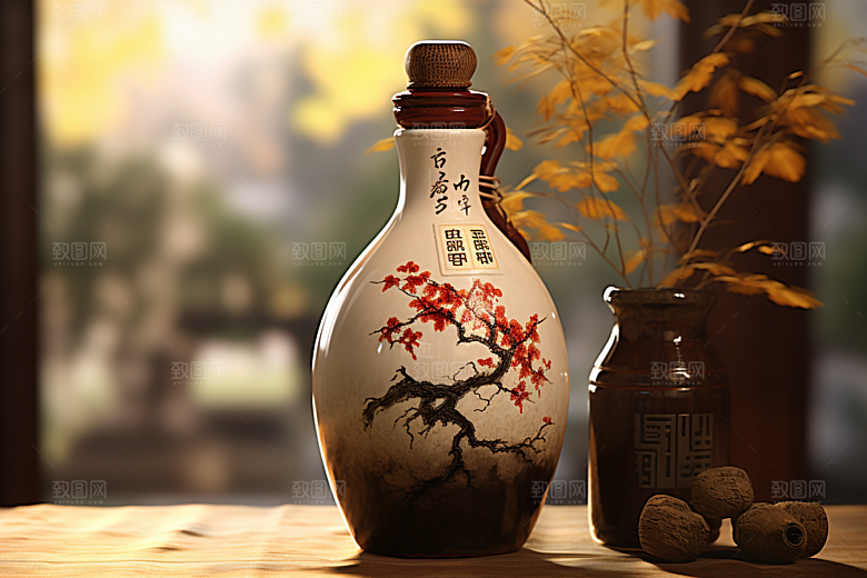 美酒酒具畅饮摄影图
