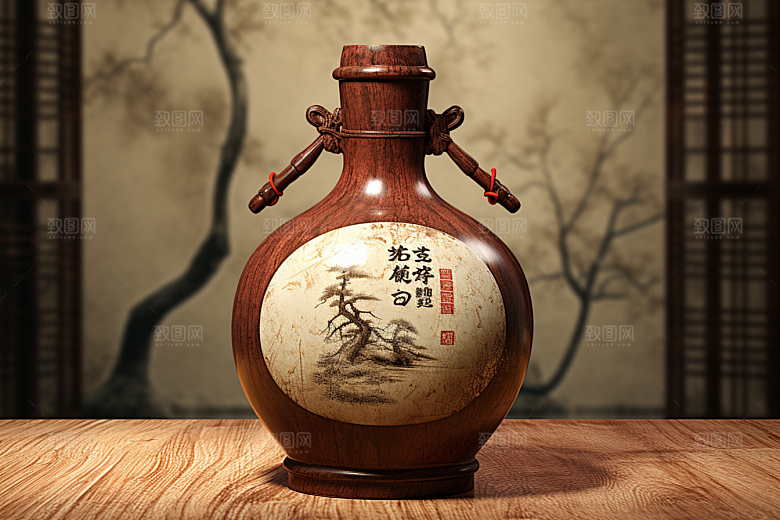 美酒酒杯品酒摄影图