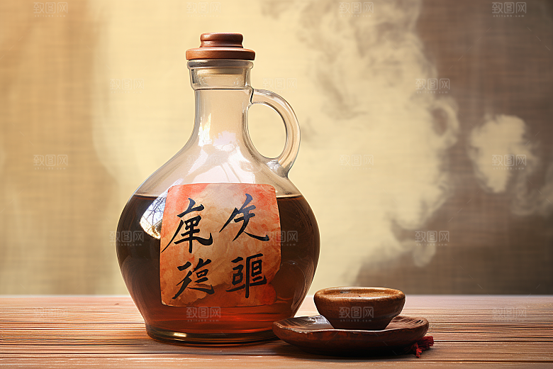 美酒品酒高清摄影图
