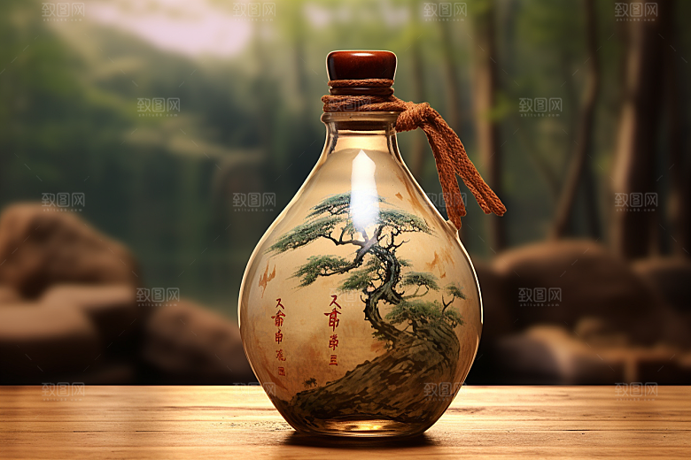 美酒精致畅饮摄影图