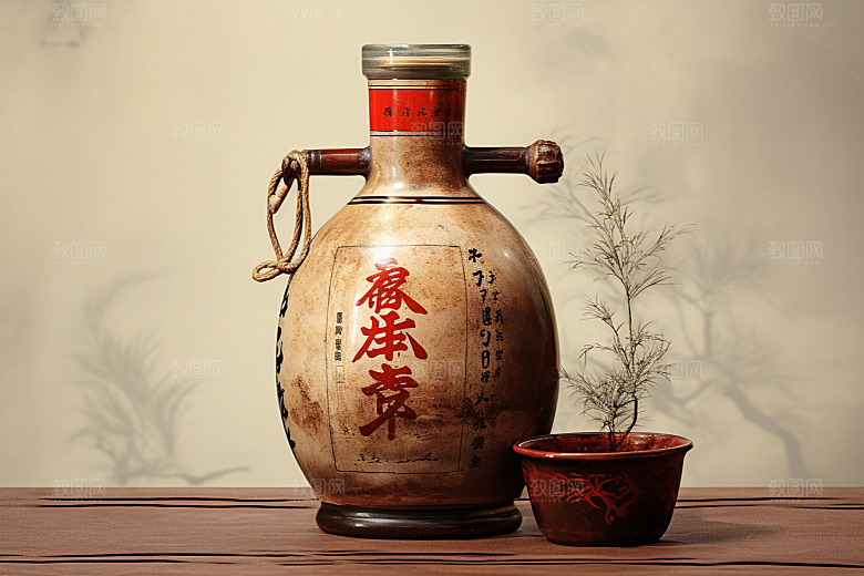 美酒畅饮高清摄影图