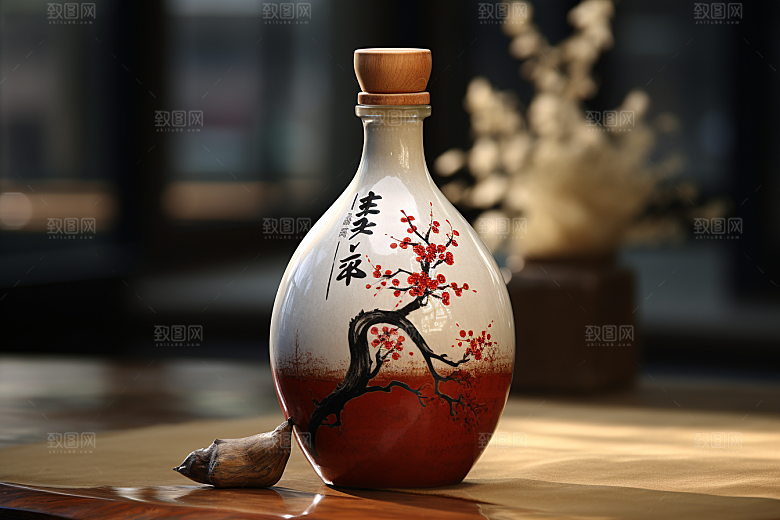美酒畅饮高清摄影图