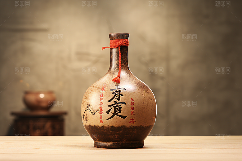 美酒酒杯酒器摄影图