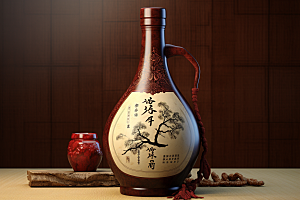 美酒高清酒瓶摄影图