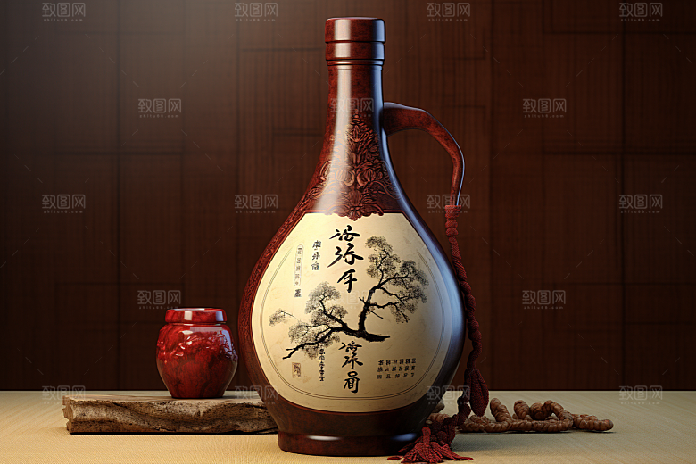 美酒高清酒瓶摄影图