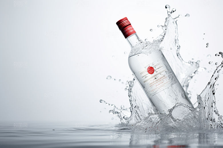 美酒酒瓶品酒摄影图