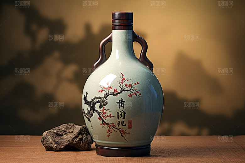 美酒酒具品酒摄影图