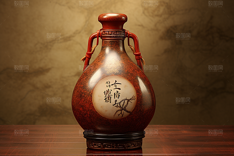 美酒酒器酒瓶摄影图