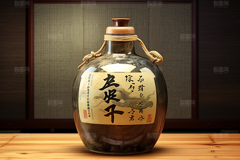 美酒酒器畅饮摄影图