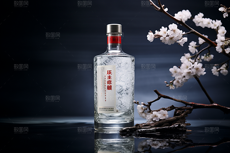 美酒酒瓶酒器摄影图