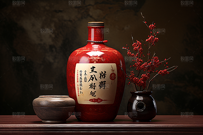 美酒品酒酒杯摄影图