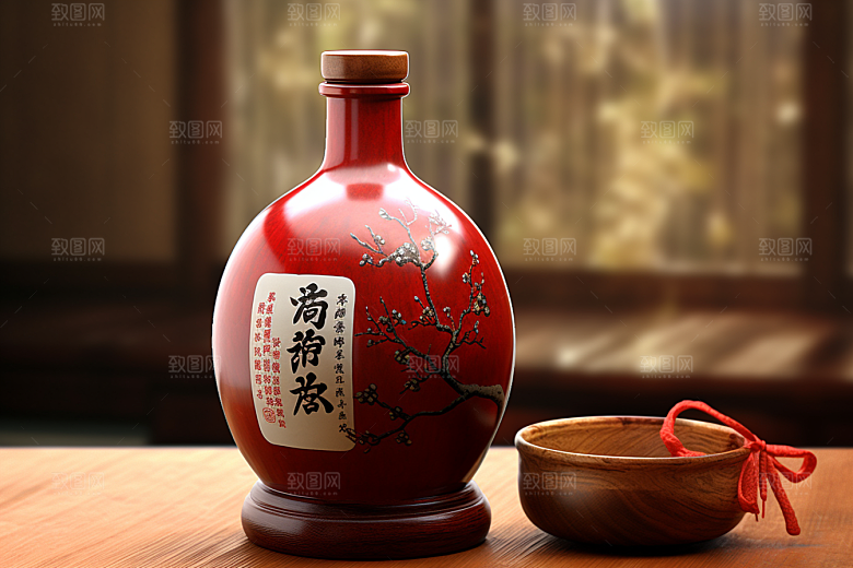 美酒高清品酒摄影图