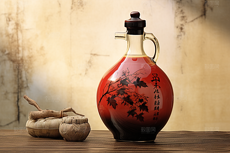 美酒畅饮高清摄影图