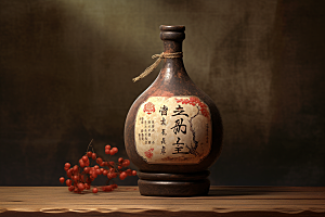 美酒高清酒瓶摄影图