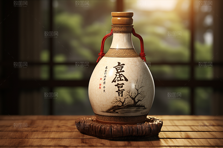 美酒酒杯饮品摄影图