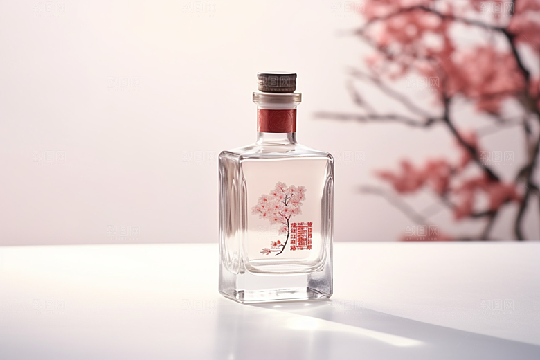 美酒酒瓶酒器摄影图