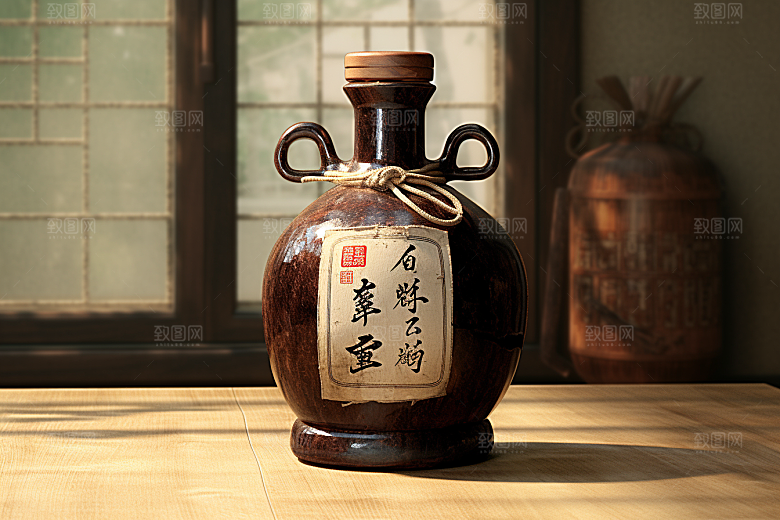美酒酒器品酒摄影图