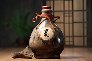 美酒酒具品酒摄影图