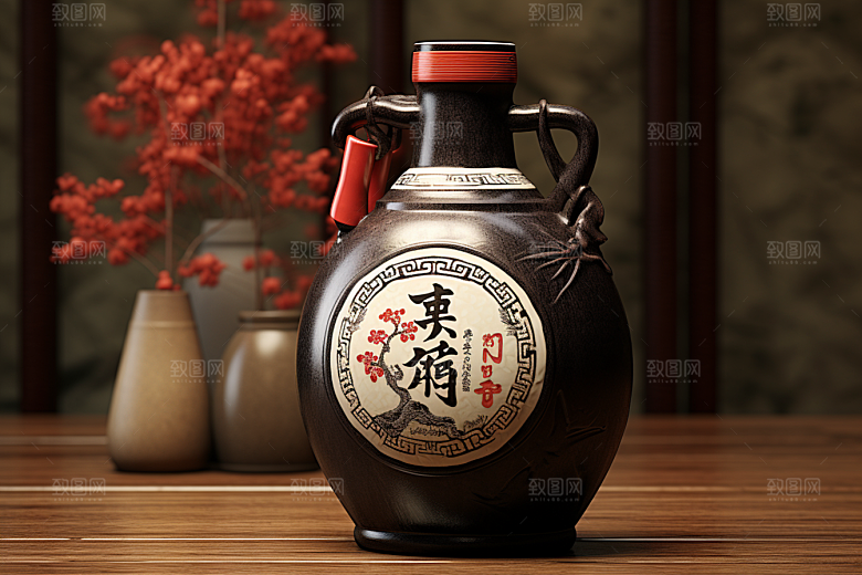美酒酒杯酒具摄影图