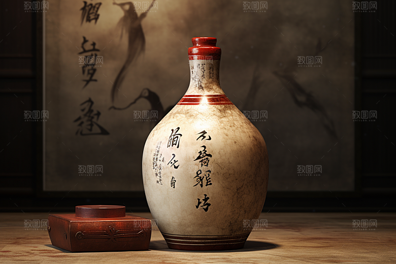 美酒品酒精致摄影图