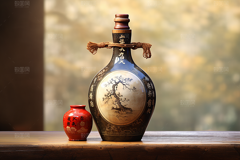 美酒酒器高清摄影图