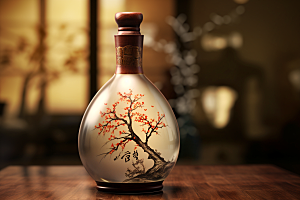 美酒品酒畅饮摄影图