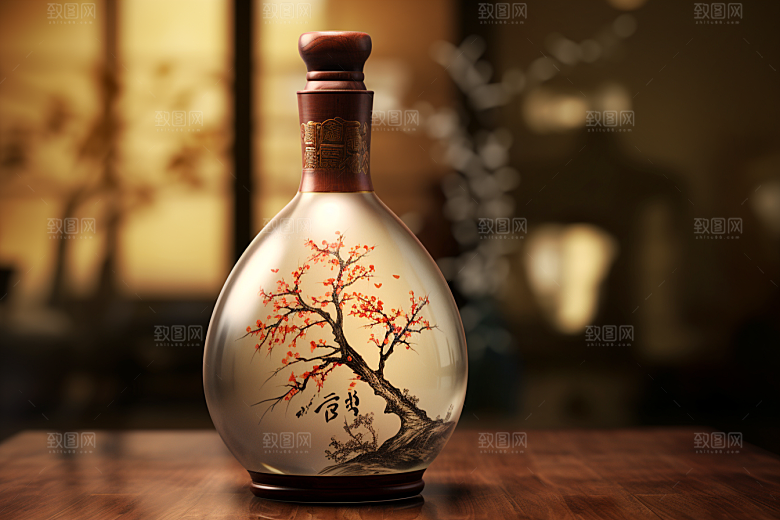 美酒品酒畅饮摄影图