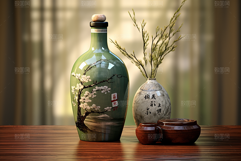 美酒畅饮饮品摄影图