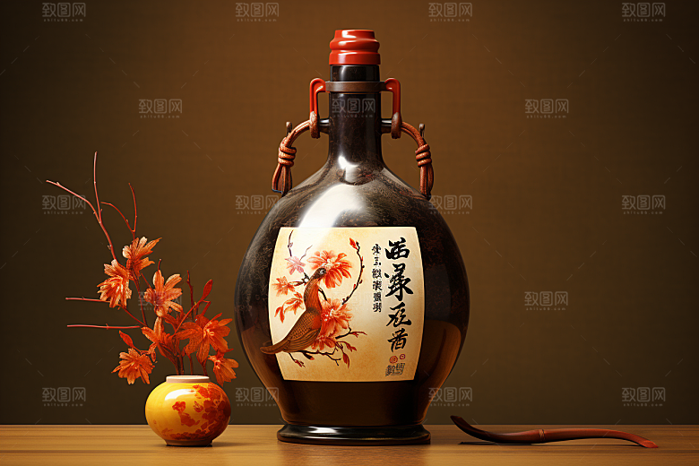 美酒饮品品酒摄影图