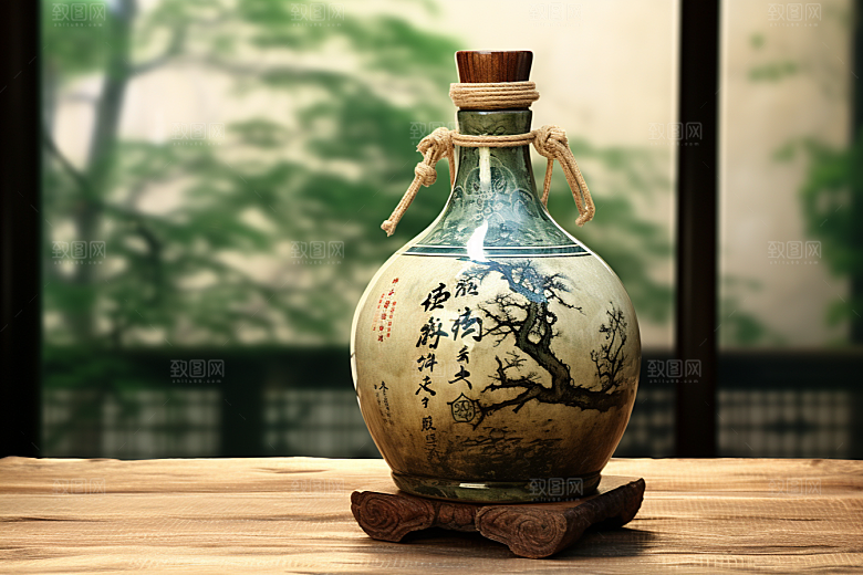 美酒品酒畅饮摄影图