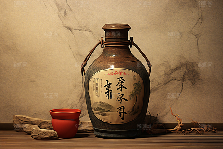 美酒饮品畅饮摄影图