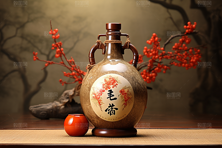 美酒酒具畅饮摄影图