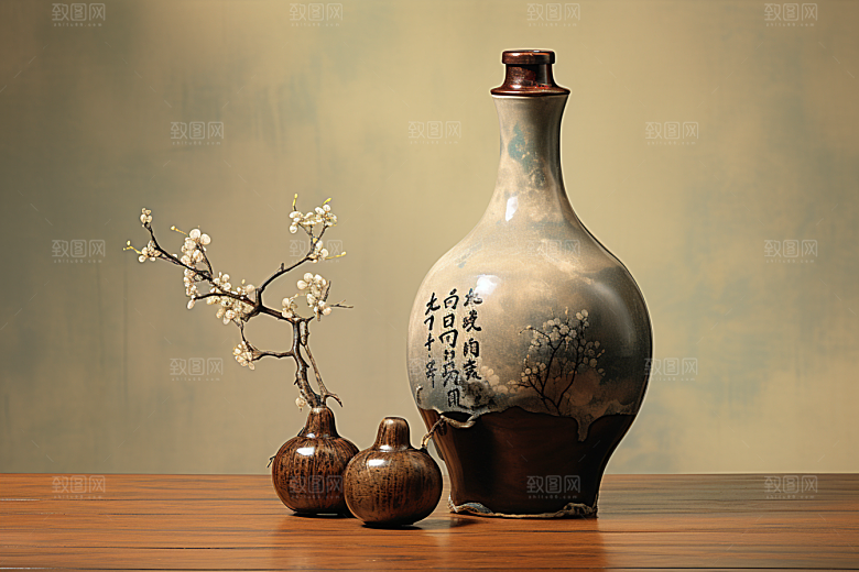 美酒酒具畅饮摄影图