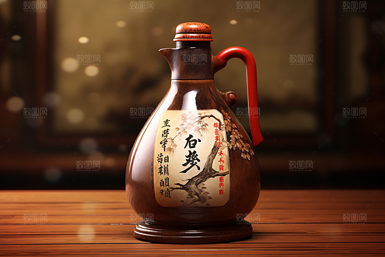 美酒酒具高清摄影图
