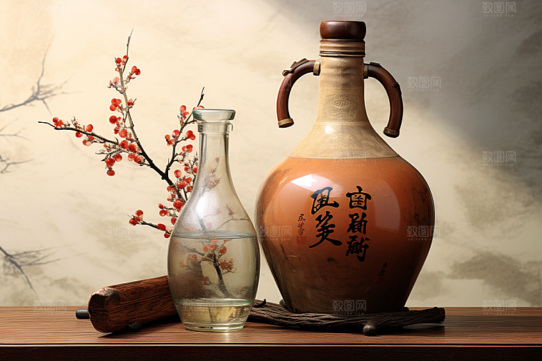 美酒品酒精致摄影图